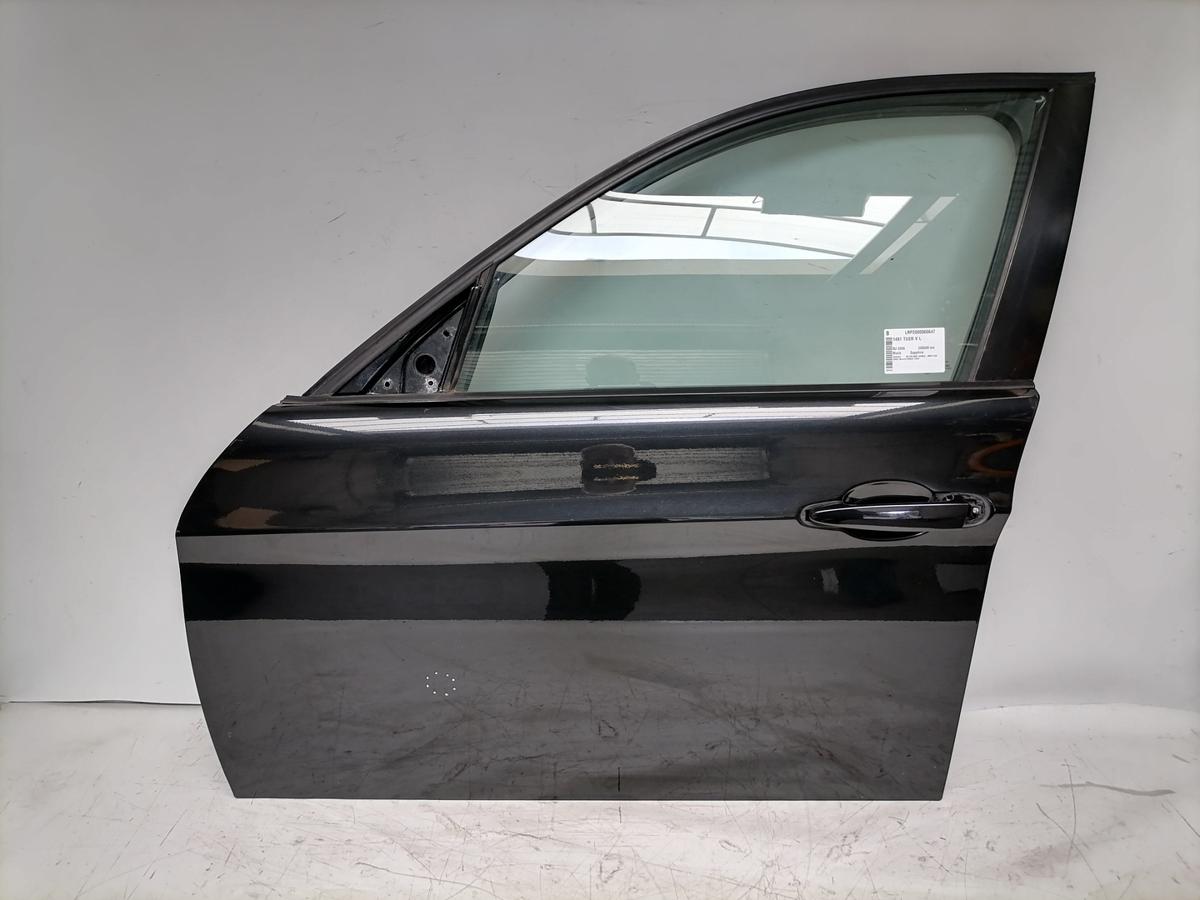 BMW 3er E90 E91 original T&uuml;r vorn links Black Sapphire Rohbau Bj.2006